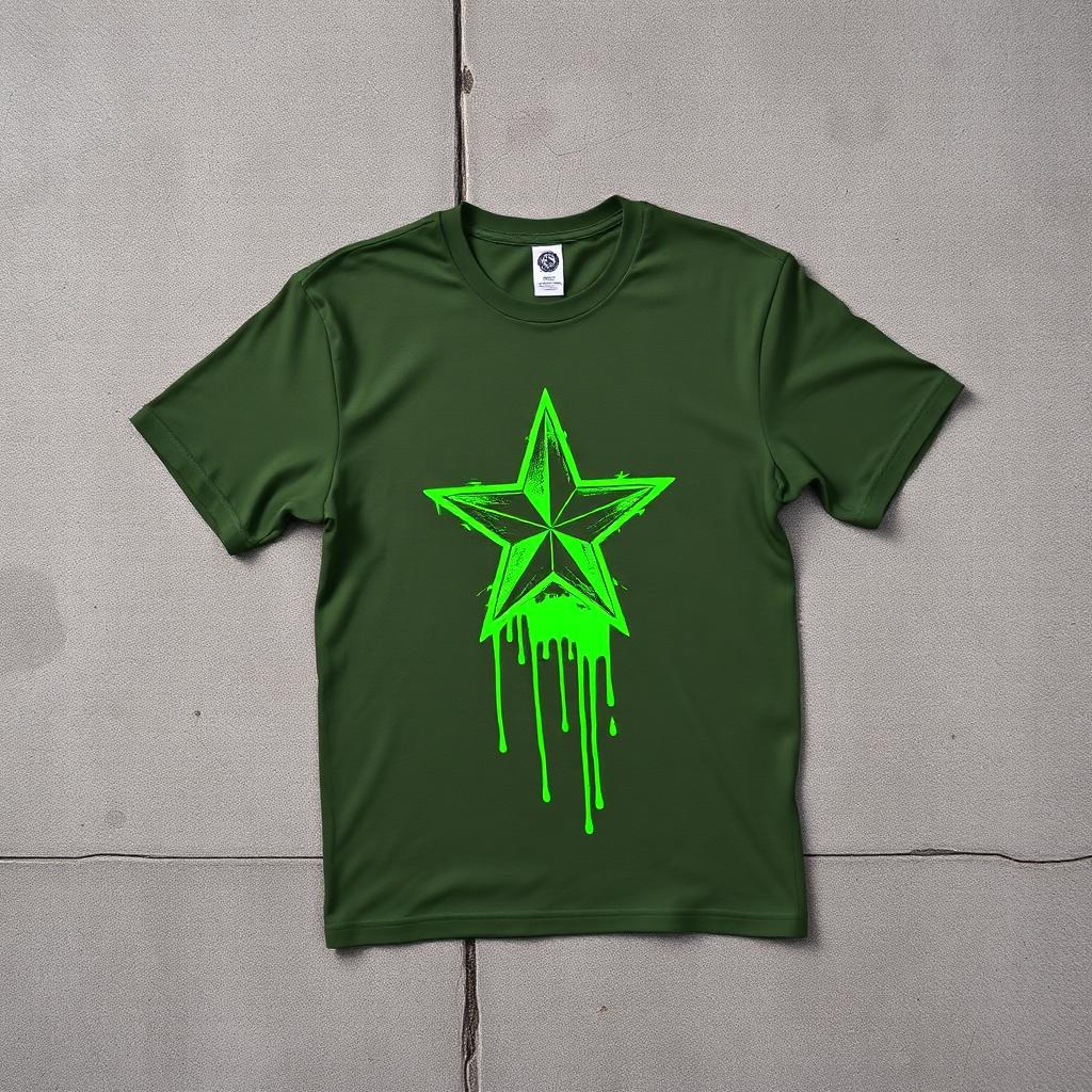 ARMY STAR graffiti t-shirt